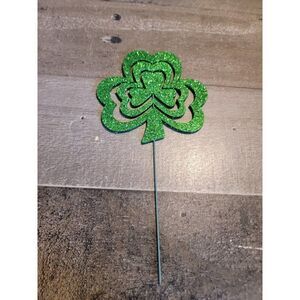Saint Patrick's‎ day clover glitter mini decor